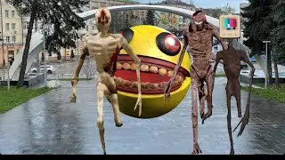 Giant Pac man vs siren heads army @wowfriends