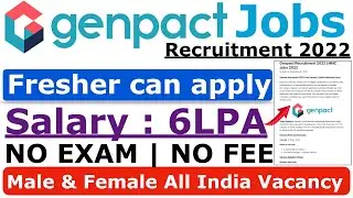 Genpact Recruitment 2022 | Genpact Jobs | Genpact Vacancy For Freshers | Graduate Pass, Apply Online