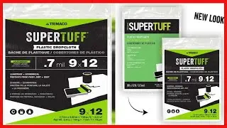 Great product -  Trimaco 03307 SuperTuff Plastic Drop Cloth, 9-feet x 12-feet