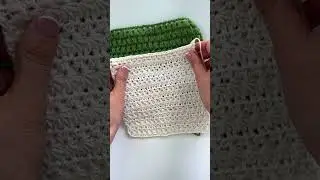 Two different crochet stitches. How would you use them?
