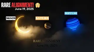 What If the Moon, Saturn & Neptune Aligned? 🌙🪐 June 19, 2025 Triple Conjunction Explained!