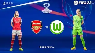 FIFA 23 - Arsenal vs Wolfsburg - UEFA Womens Champions League Semi Final | PS5&trade; Gameplay [4K60]