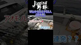 Wヒットを阻止する2人 #伊勢志摩ジギング #志摩沖 #my漁船 #ジギング野郎