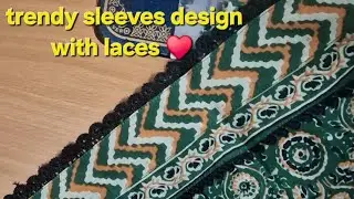 Trendy sleeves design for cotton kurtis ✨️ #sewcreative #sewingtips #viral videos #laces #sew ❣️🤗💫✨️