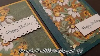 Quick and Easy Cards Using Fresh as a Daisy DSP #stampinup