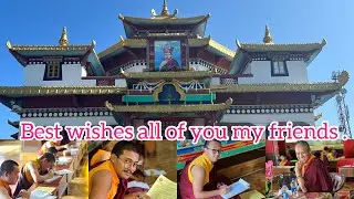 Mid examination at zangdhok palri monastery.Best wishes all of you 1/10/2022💐💐❤️❤️