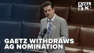 Gaetz Withdraws AG Nomination