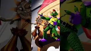 MontGomery Gator🐊 VS All Security Breach Characters || WHO is STRONGER? - Fnaf edit🐻+🐇+🐺+🐔|| #shorts