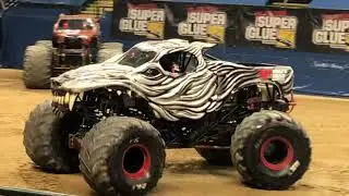 Monster Jam (Dayton, Ohio 2021) The Pit Party Ending, The Monsters getting ready for the show