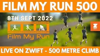 Treadmill at 12% INCLINE! | Film My Run 500 | Zwift Run Channel