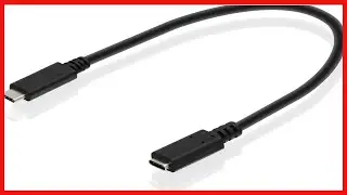 IOGEAR USB C 1Ft Male to Female Extension Cable   Backwards Compatible with USB 2 0