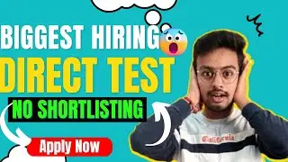 Biggest Hiring 2023 Batch | Latest Off Campus Drive 2023 | Direct Apply | 2022 | 2023 Batch Hiring