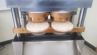 Test Result of Rice Cake Machine SYP9502 (Titanium  Coated Moulds) for Kyrgizstan 221102