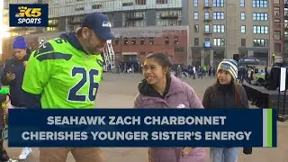 Seahawks running back Zach Charbonnet cherishes younger sister's sparkle