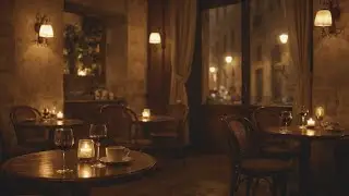 After Hours Caf&eacute; in Italy | Late Night European Social Ambience 2 Hours