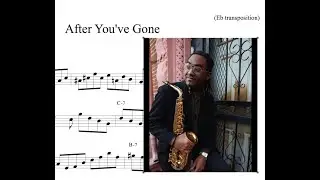 Patrick Bartley's CRAZY sax solo on 'After You've Gone' (Eb transcription)