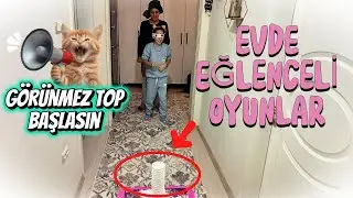 GÖRÜNMEZ TOP (EVDE ÇOCUKLAR İÇİN EĞLENCELİ OYUNLAR) #çocuklariçin #etkinlik