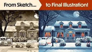 Gremlins Movie Poster Time-lapse - Our Entire Creation Process in Adobe Illustrator