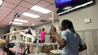 Playing drums at church... (Easter Sunday) 🙏