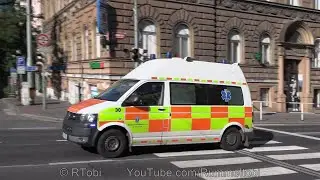 Prague Medical Assistance sro ambulance 30 responding - Austrian siren - short video [CZ 8.10.2021]