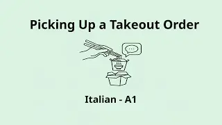 Picking Up a Takeout Order | Italian A1 Listening Practice