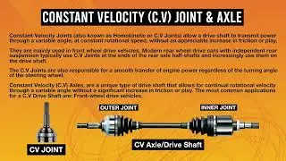 What is Constant Velocity (C.V) Joint & Axle (ODM Drive Shaft)
