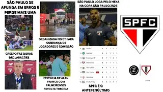 PROTESTO ORGANIZADA, CRESPO PISTOLA,  TRETA NO SOCIAL, SPFC PERDE DE NOVO,  REBAIXAMENTO, COPINHA +