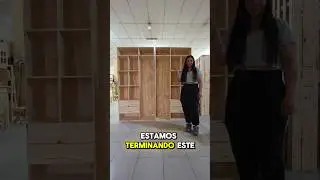vestidor a medida de madera Maciza de pino de 2 metros de largo.