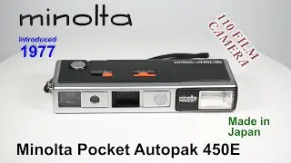 1977 Minolta Pocket Autopak 450E - 110 Film Camera