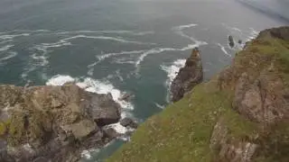 Hells Mouth, Cornwall, RC Aeriel Video, Re rendered. GoPro HD