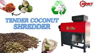 Tender Coconut Husk Shredder | Dual shaft shredder