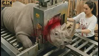 Inside the Rhinoceros Leather Factory – Full Process How Million-Dollar Wallets Are Made