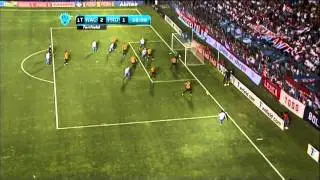 Andre Scotti scores SECOND header in Nacional win over Progreso in Uruguay
