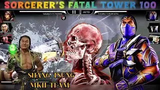Mk Mobile. Sorcerer's Tower 100 how to finish him.? Shang Tsung mk11 Team #mkmobile #ak_gaming1997