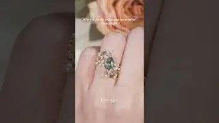 choose your leaf ring#gemsmagic #leafring #weddingring #engagementring #mossagate  #natureinspired