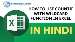 How to Use COUNTIF with Wildcard Function in Excel-In Hindi