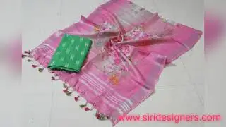 Buy Latest linen dupatta price 1900/- online with digital print | Siri Designers