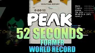 How I Beat PEAK UNDER 1 MINUTE [FWR] (No Cheats)