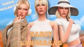 Turning Nancy Landgraab into a baddie//Sims 4 Townie CC Makeover