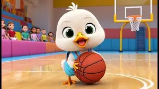 Baby Chick Plays Mini Basketball | Funny and Fun Kids Nursery Rhyme Animation