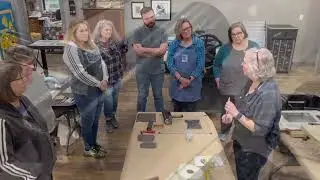 Kathy Anderson Linocut Printmaking Basics at Black Barn Fine Art Studio