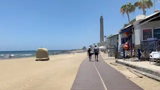 Gran Canaria Weather 12.07.2019 Faro de Maspalomas, Meloneras 4K July