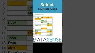 Select multiple non adjacent cells #excel #microsoftexcel