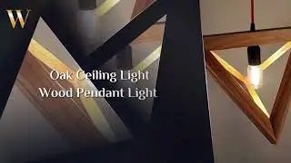 Oak Ceiling Light Wood Pendant Light