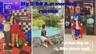 My 5:00 A.m routine/walking 8,000 steps + Fun day at Alta plaza mall. 