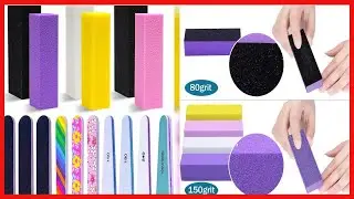 16 Pcs Nail File and Buffers Set, Eleanore's Diary 150/180/240/1000/4000 Grit Professional Nail File