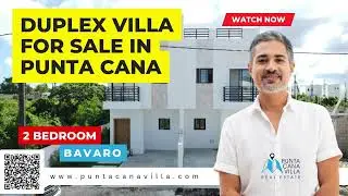 Two Bedroom Duplex Villa For Sale In Bavaro ID-2195, Real Estate Punta Cana, Dominican Republic