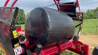How we wrap our hay at Brookhill Angus