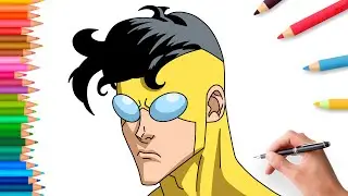 How to draw Invincible step by step | easy Tutorial for beginners 