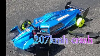 ARRMA LIMITLESS.207km/hr crash